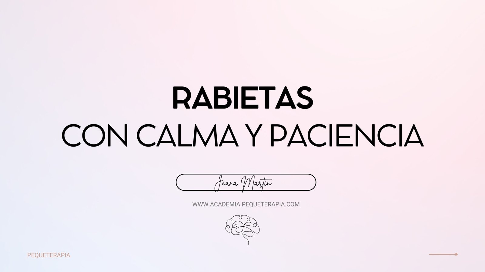 Rabietas con calma y paciencia